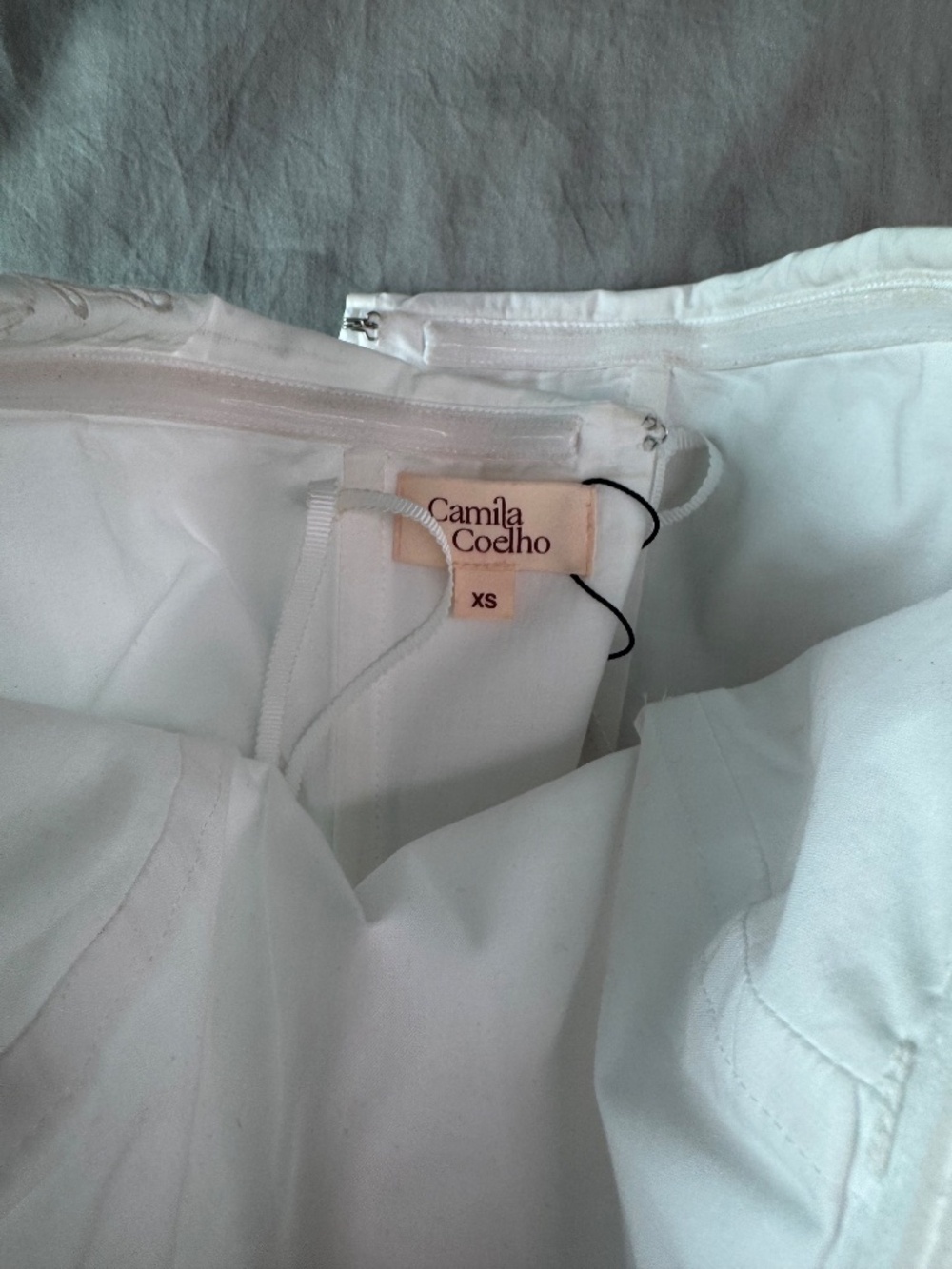 Camila Coelho white eyelet corset top XS - Picture 3 of 7